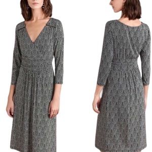 Maeve Anthropologie black and white dress